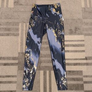 Old Navy Black and Gold Leggings